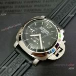 Copy Panerai Luminor GMT with Rubber Strap Watch PAM00233